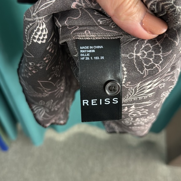 Reiss Billie-printed dress size 8 - Picture 7 of 10